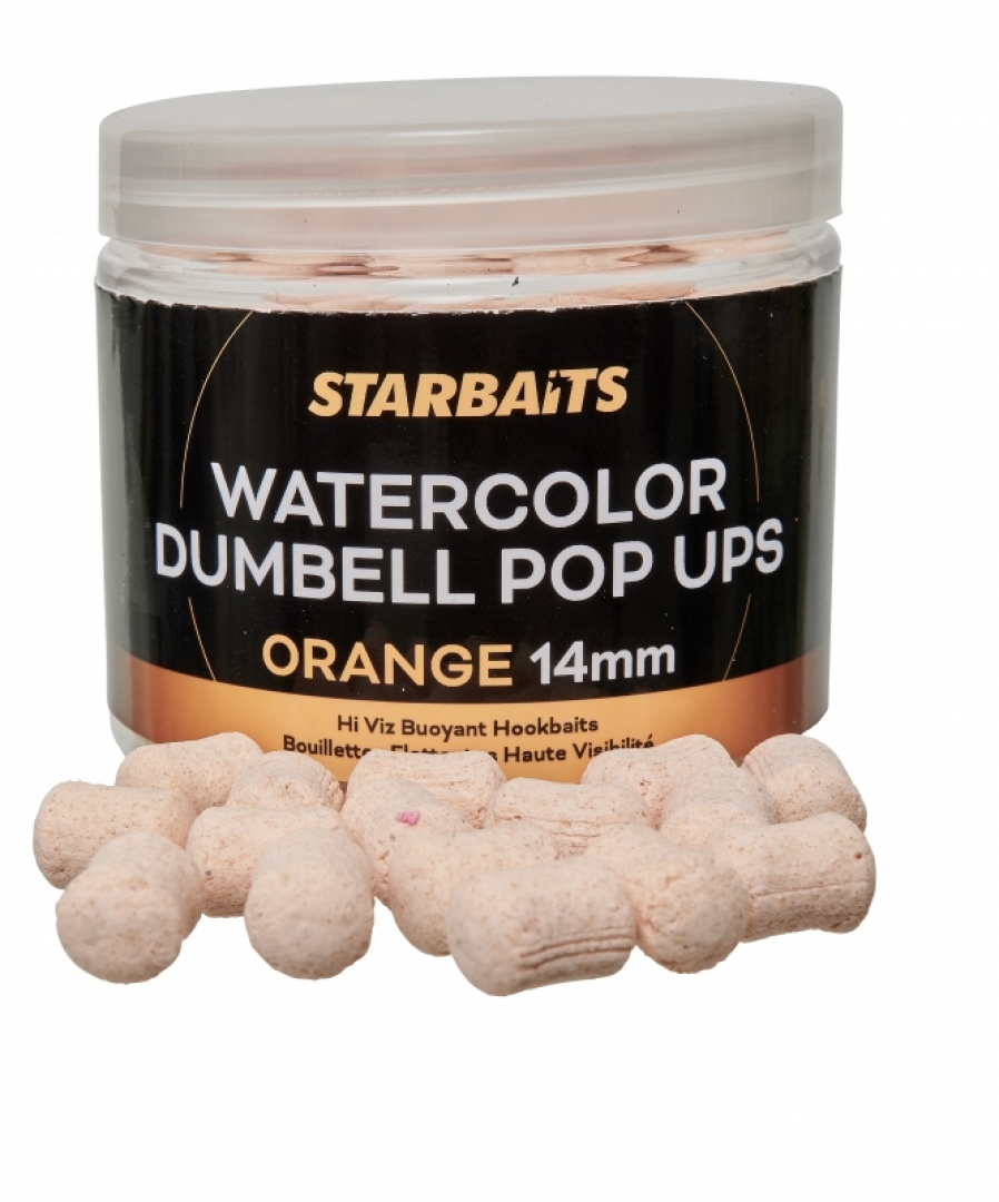 Starbaits Watercolor Dumbell Pop-Up Orange 