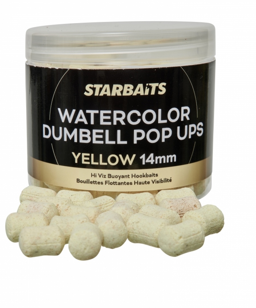 Starbaits Watercolor Dumbell Pop-Up Yellow 