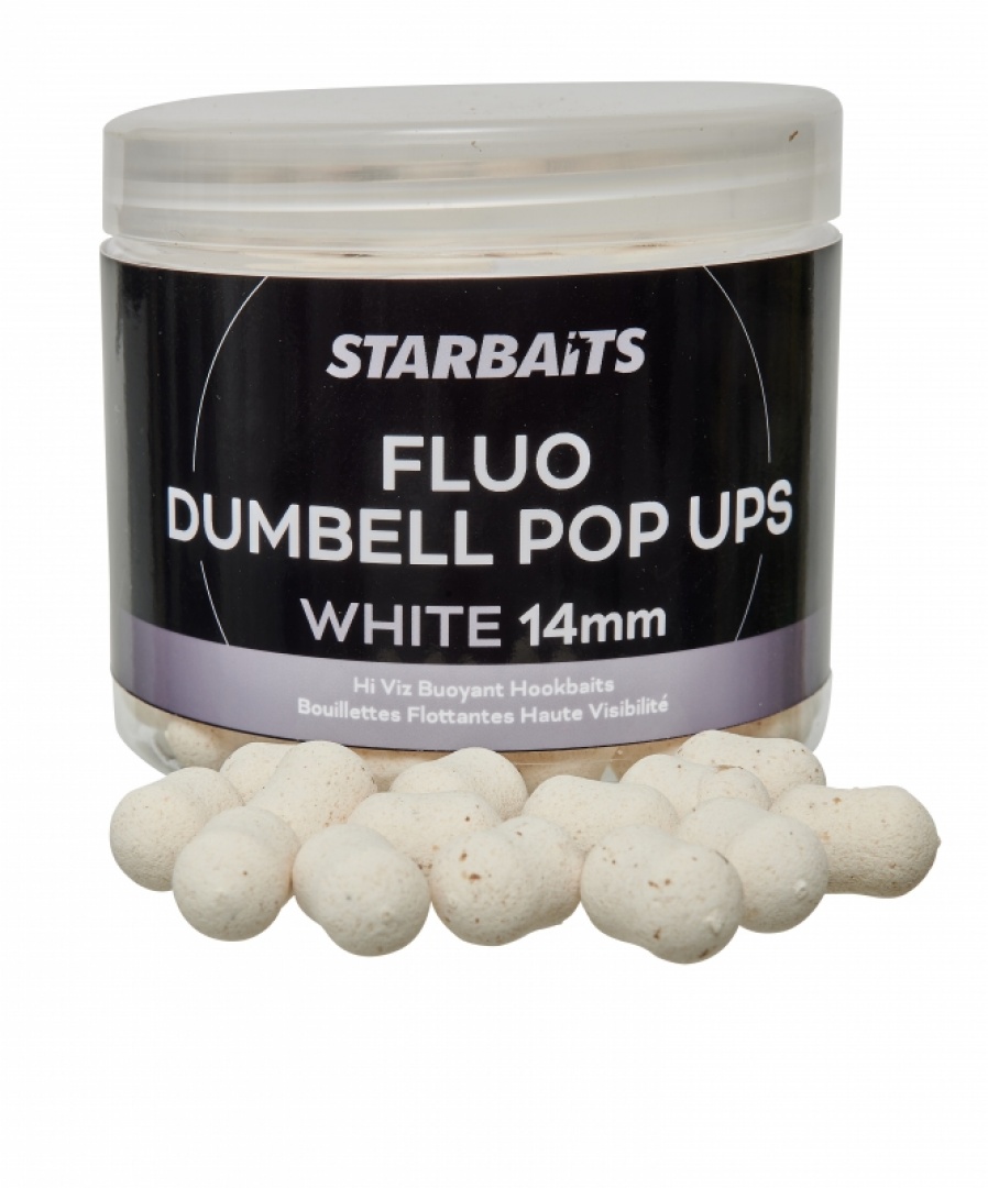 Starbaits Fluo Dumbell Pop-Up White 