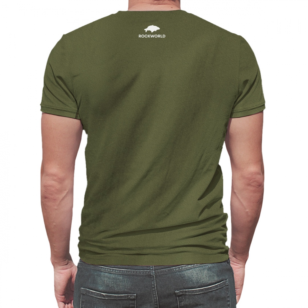 Rockworld Full Moon - Men's Green T-Shirt