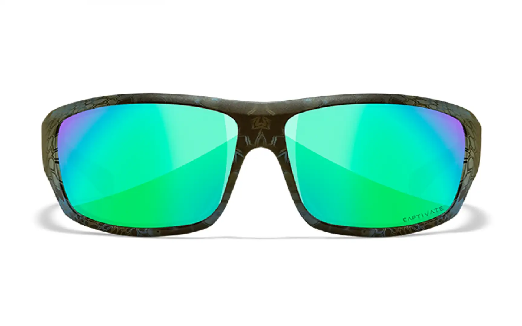 WileyX OMEGA Captivate Pol Green Mirror Lens Kryptek Neptune Frame