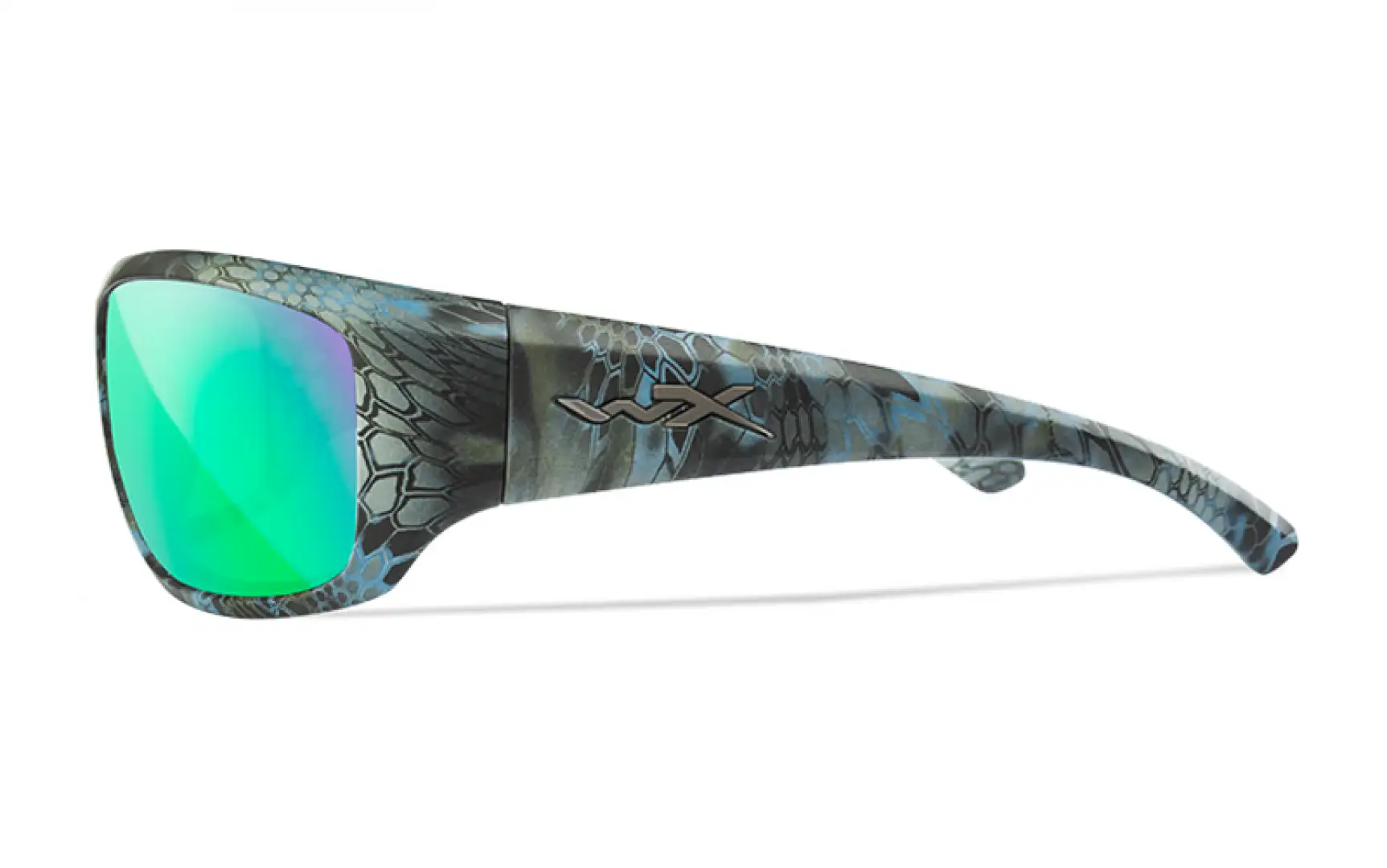 WileyX OMEGA Captivate Pol Green Mirror Lens Kryptek Neptune Frame