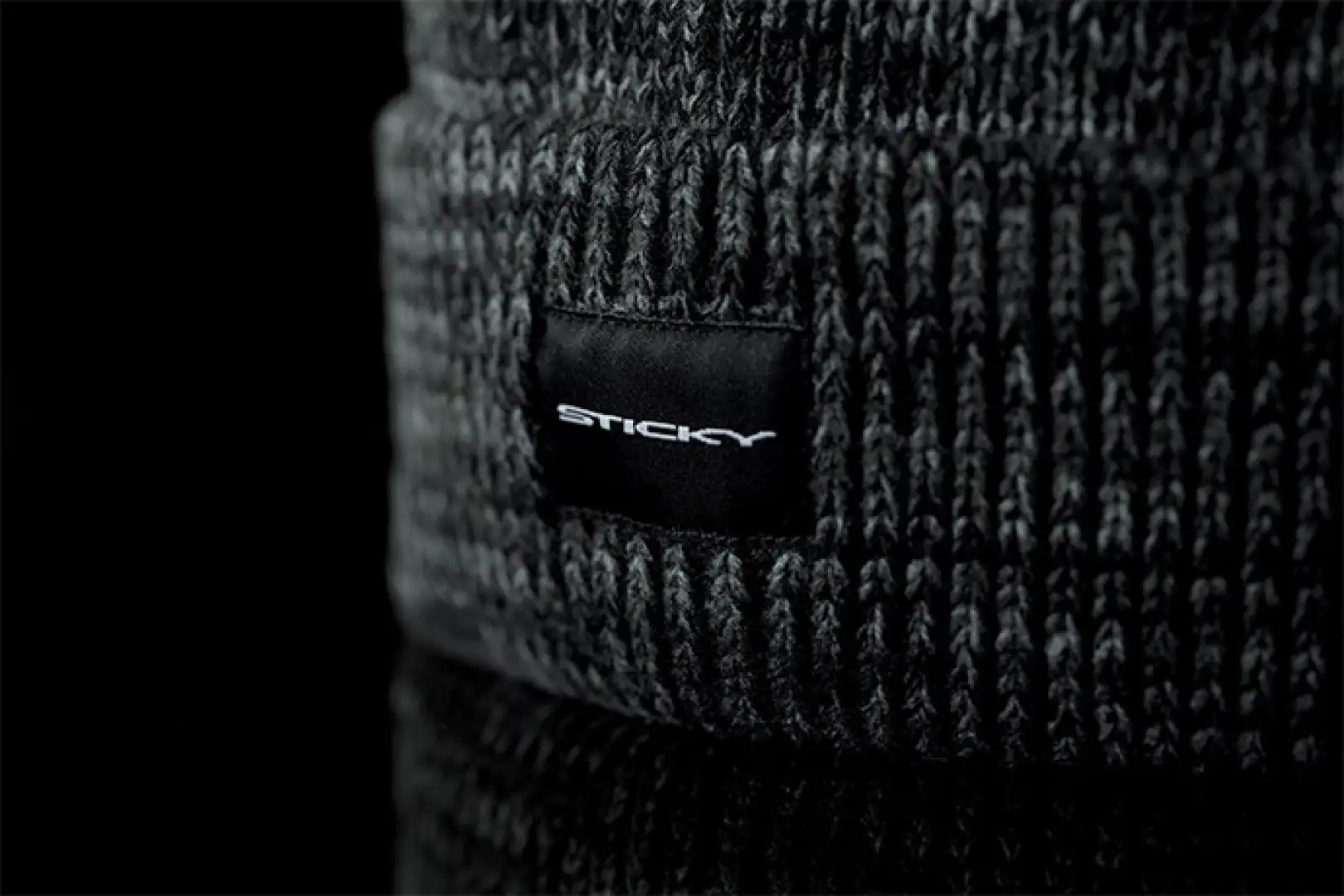 StickyBaits Black Fleck Beanie