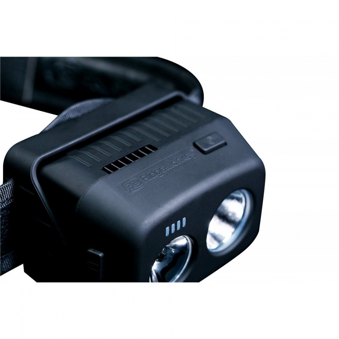 RidgeMonkey VRH300X USB Rechargeable Headtorch 