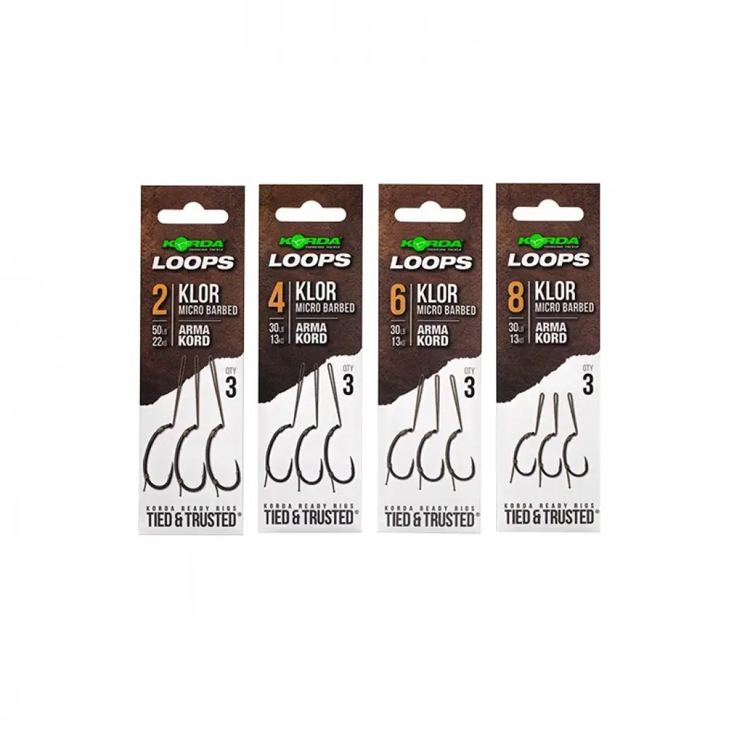 Korda Klor Ready Tied Loop Rigs