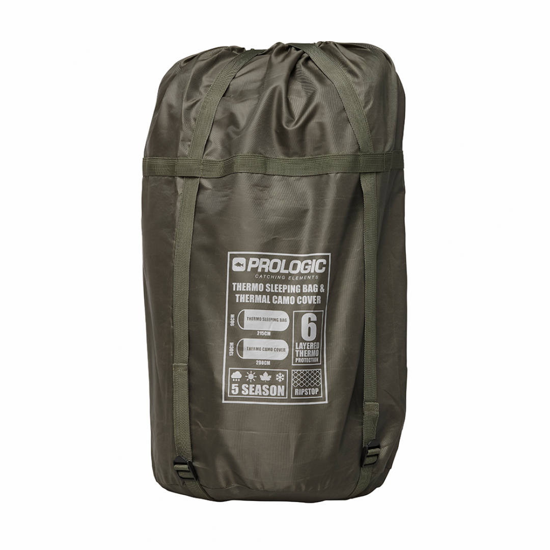 Prologic Element Comfort Sleeping Bag & Thermal CAMO Cover 5 Season