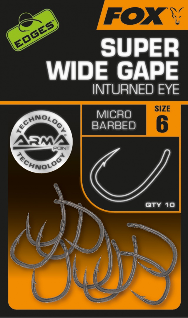 Fox Edges Arma Point Super Wide Gape (Inturned Eye) Hooks