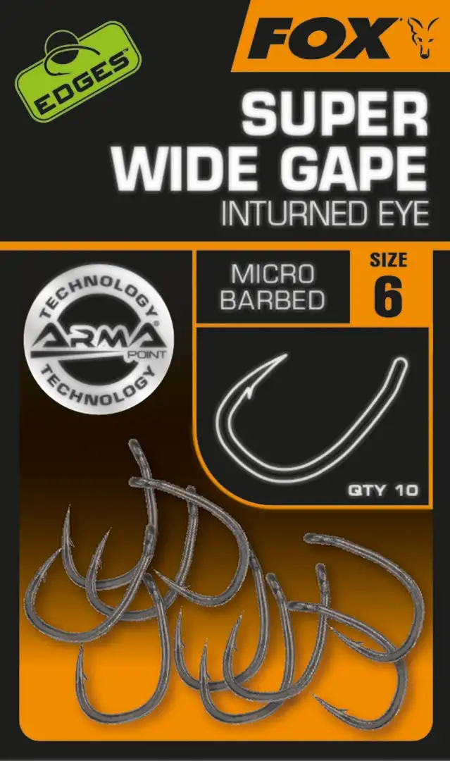 Fox Edges Arma Point Super Wide Gape (Inturned Eye) Hooks