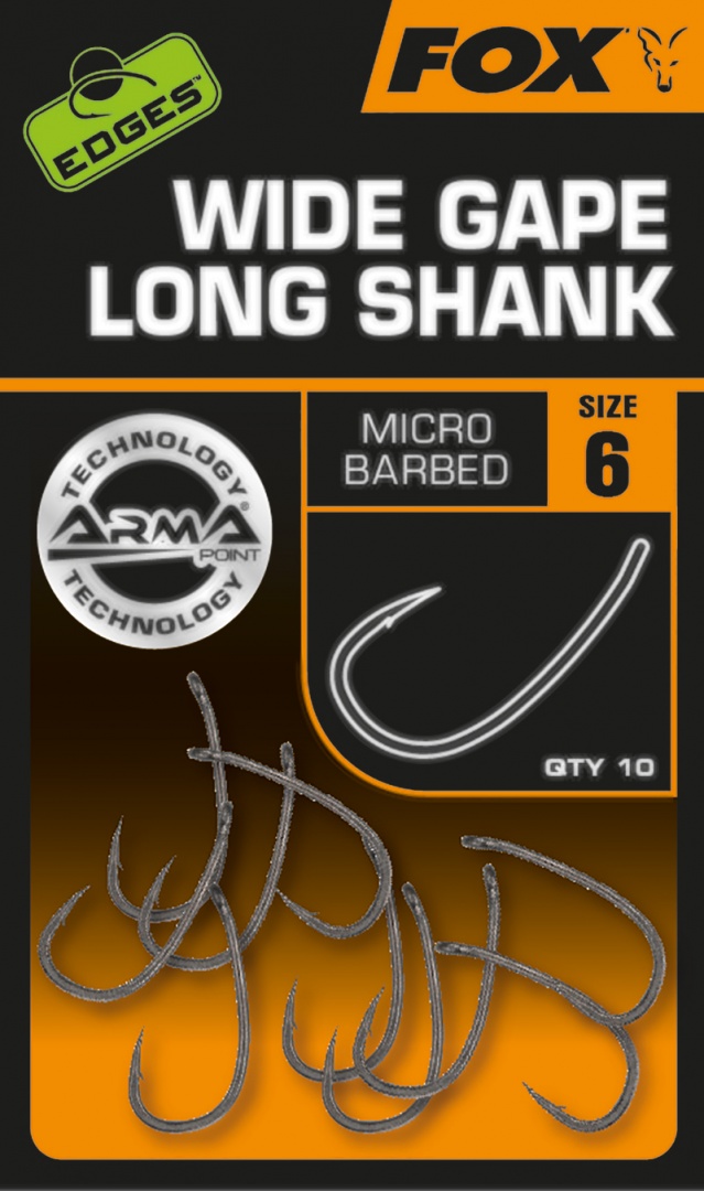 Fox Edges Arma Point Super Wide Gape Long Shank Hooks