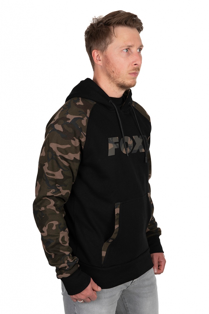 Fox Black/CAMO Raglan Hoody