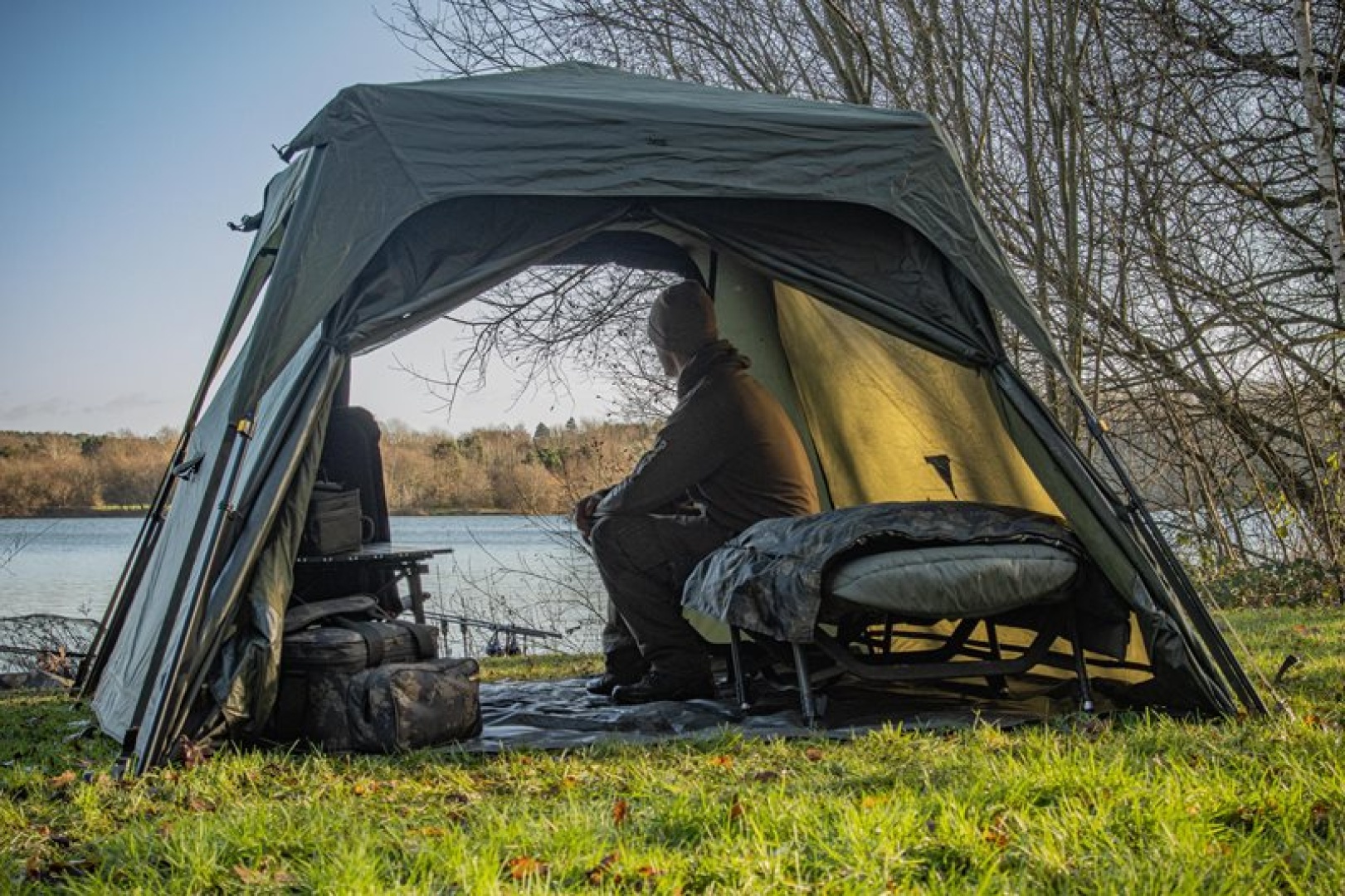 Solar SP Quick-Up Shelter Green MKII with HD Groundsheet