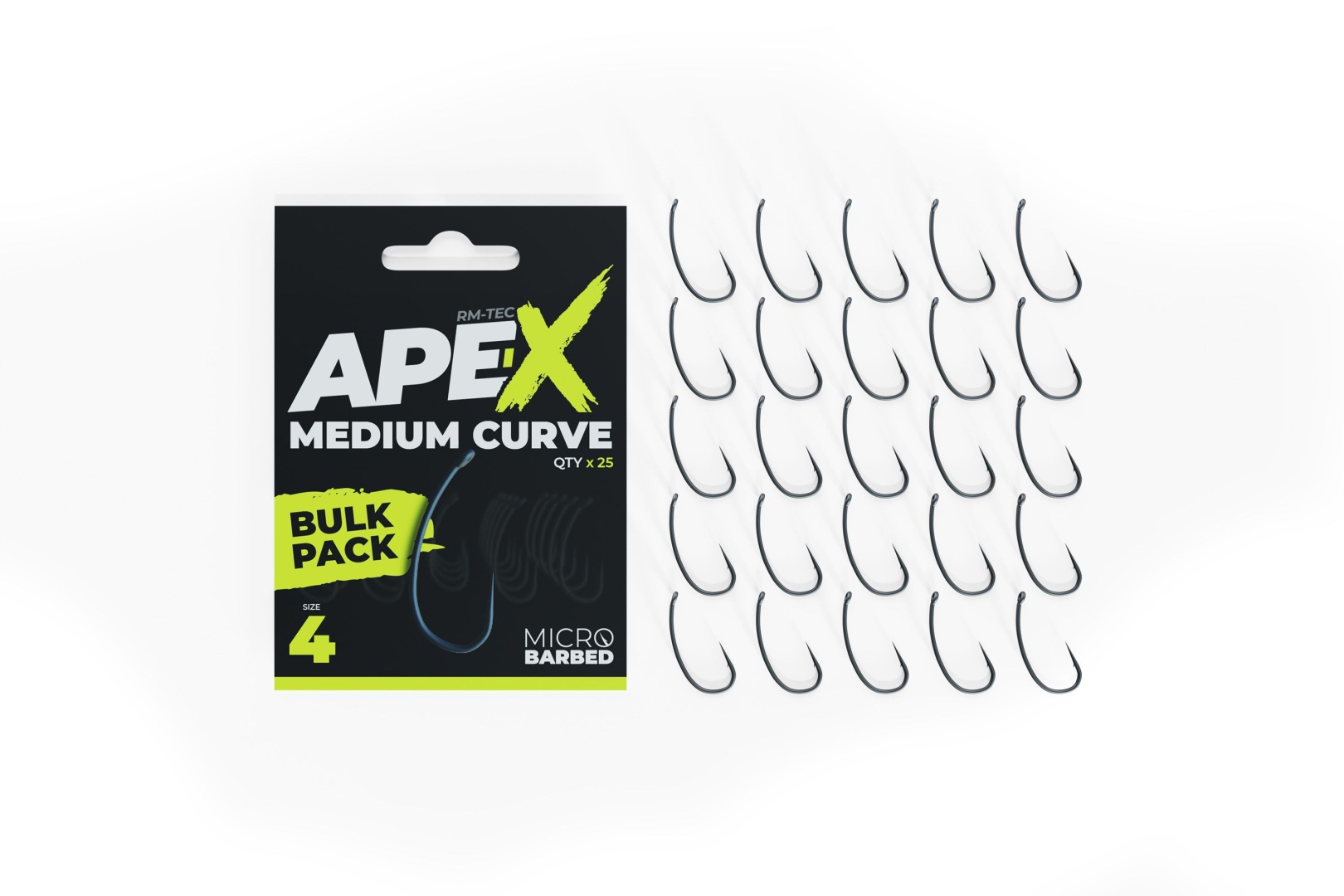 RidgeMonkey Ape-X Medium Curve Barbed Bulk Pack 