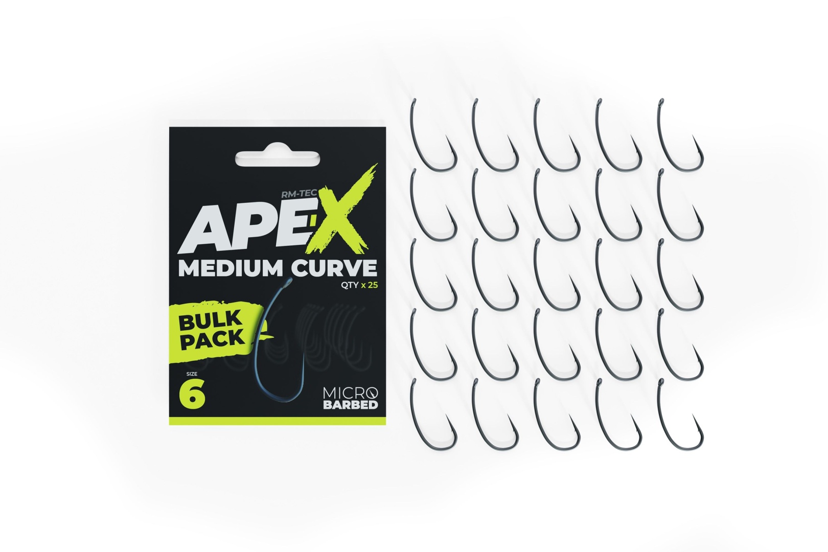 RidgeMonkey Ape-X Medium Curve Barbed Bulk Pack 