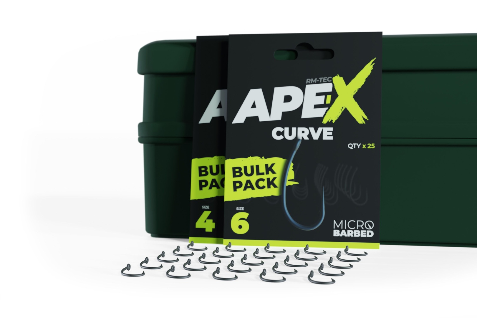 RidgeMonkey Ape-X Curve Barbed Bulk Pack 