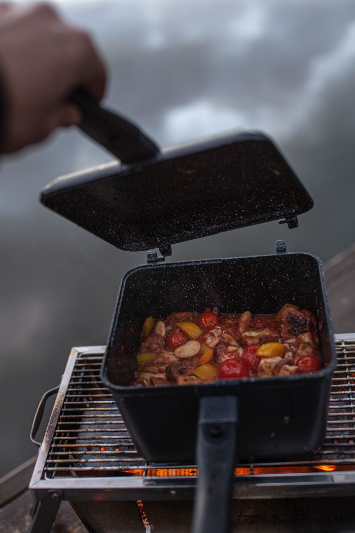 RidgeMonkey Connect Deep Pan & Griddle Granite Edition