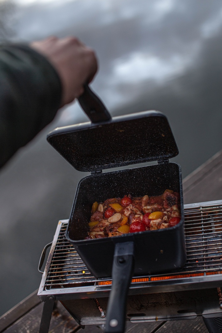 RidgeMonkey Connect Deep Pan & Griddle XL Granite Edition