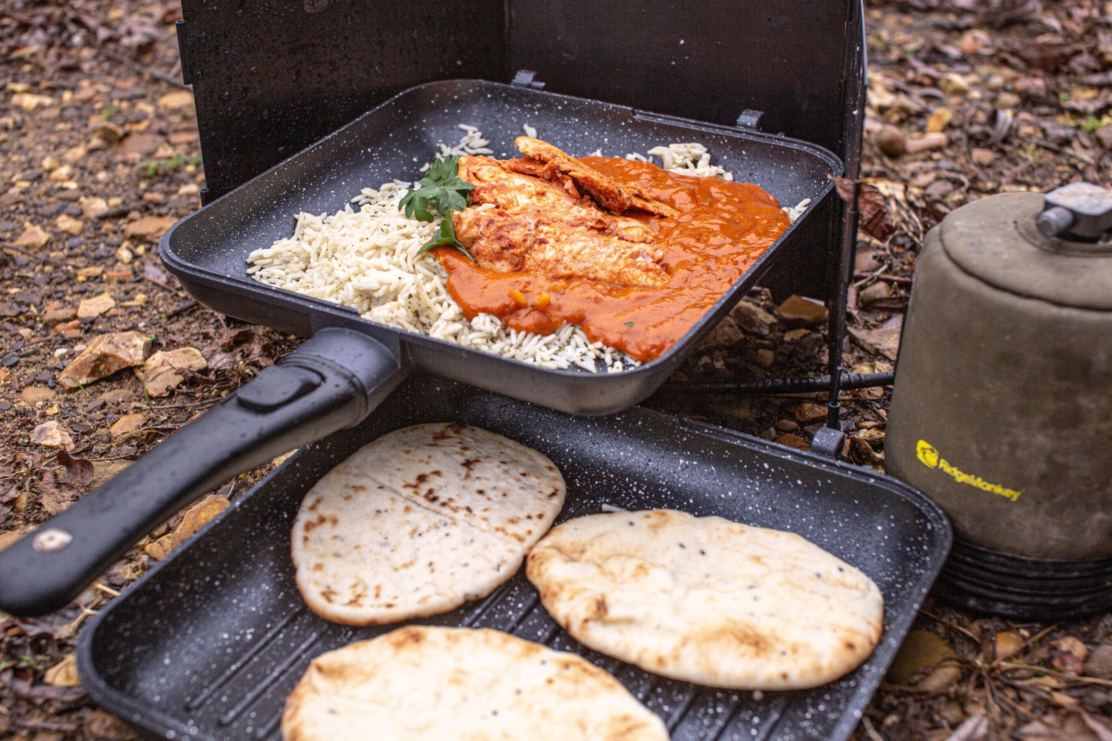 RidgeMonkey Connect Pan & Griddle XXL Granite Edition