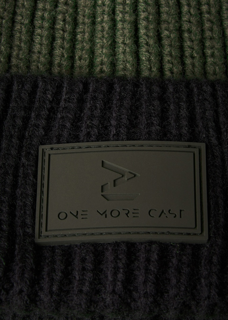 One More Cast Big Head Beanie - Black Stripe