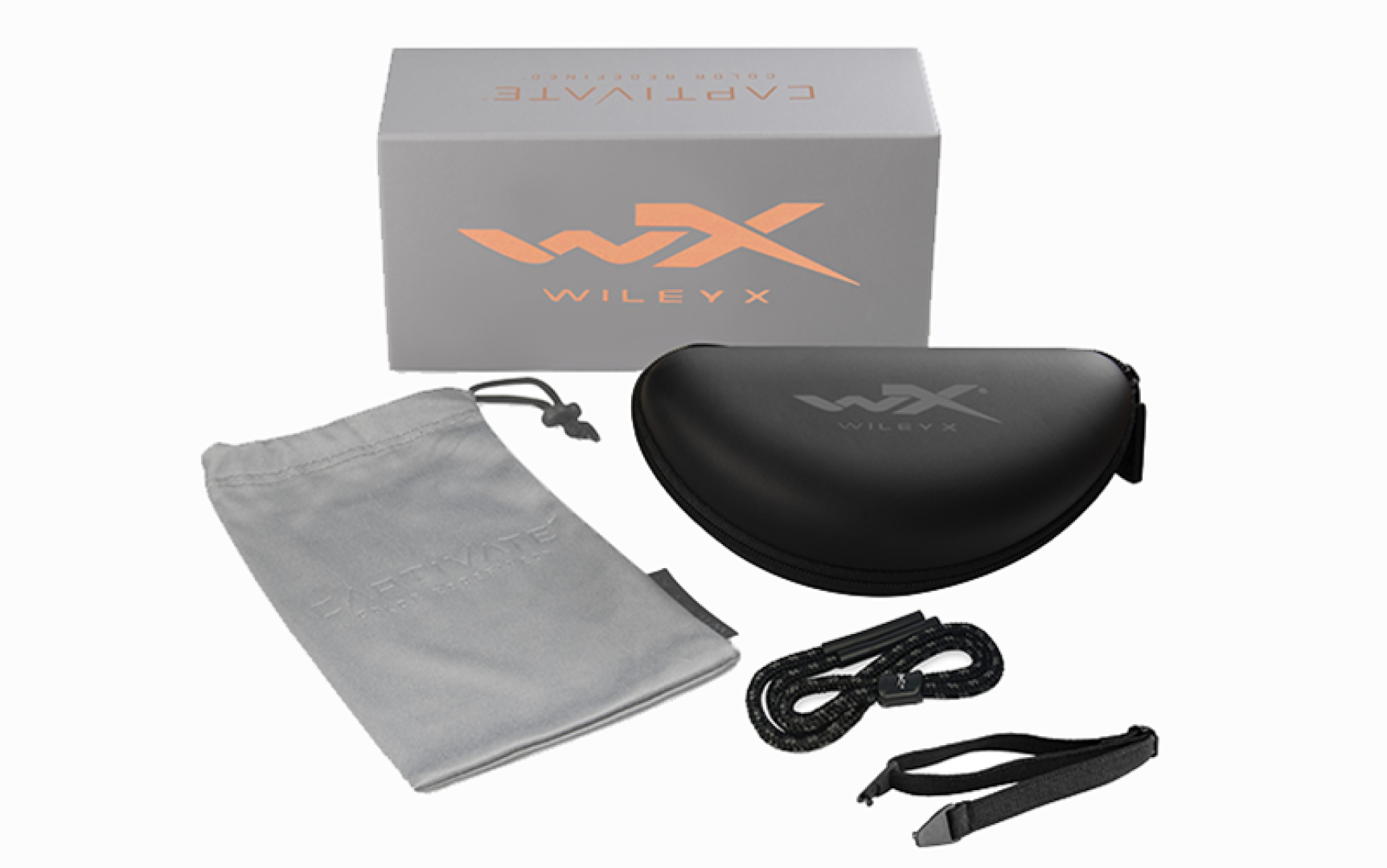 WileyX OZONE Captivate Polarized Grey Matte Black Frame