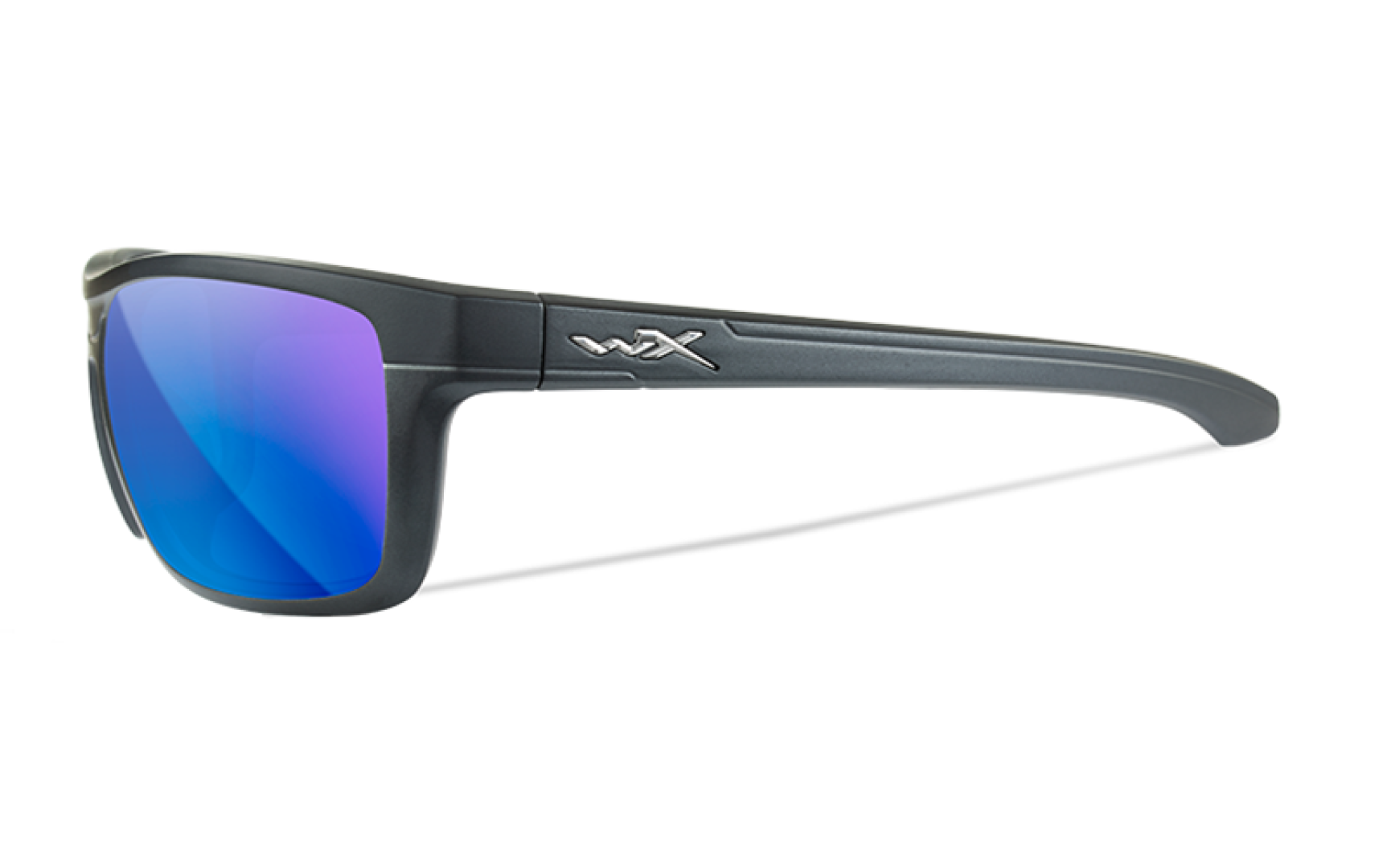 WileyX KINGPIN Captivate Pol Blue Mirror Grey Lens Matte Graphite Frame