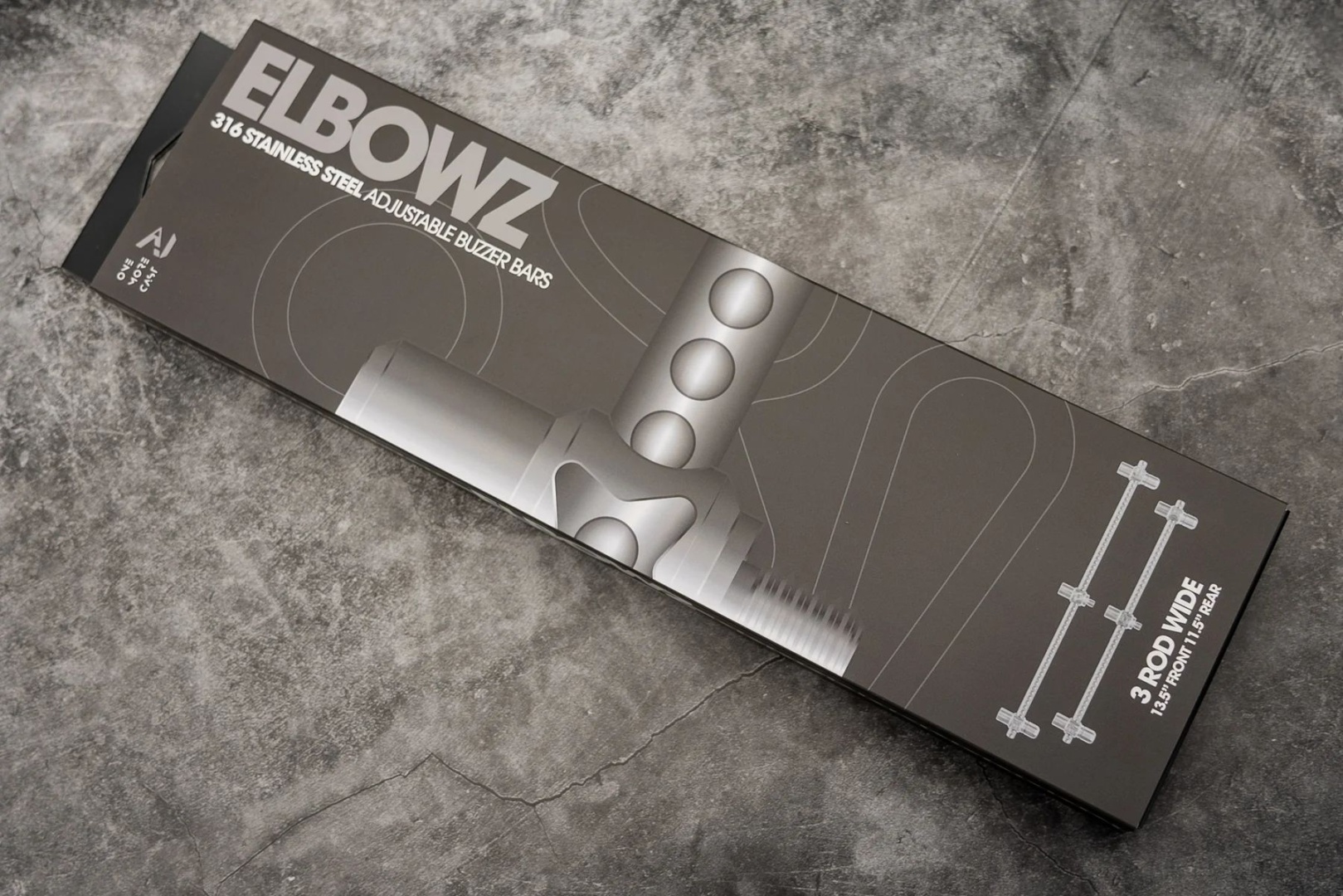 One More Cast Elbowz High-Grade 316 Stainless Steel 3 Rod Buzzbars