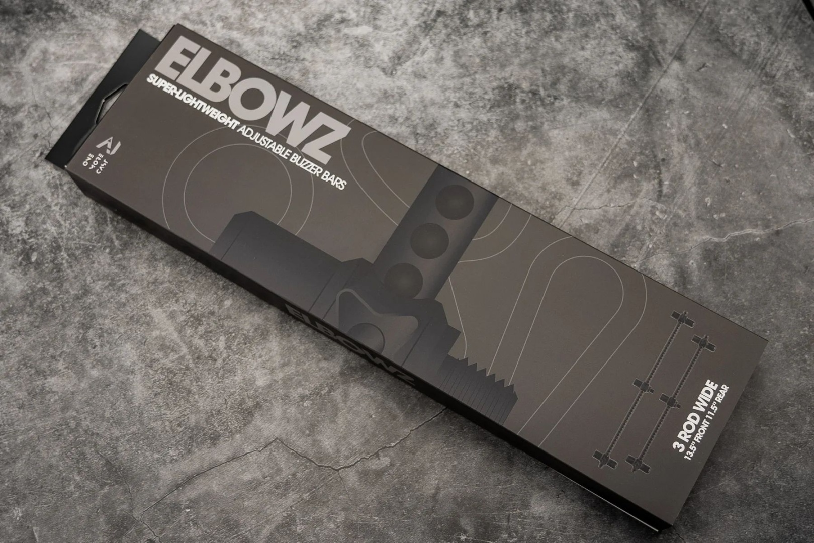 One More Cast Elbowz Black Anodised Aluminium 3 Rod Buzzbars 