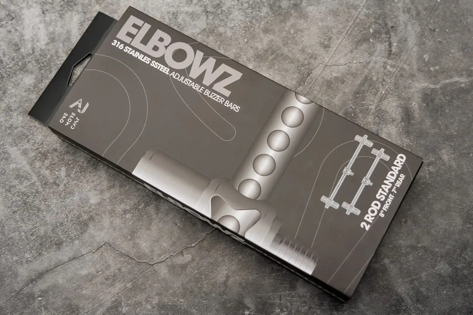 One More Cast Elbowz High-Grade 316 Stainless Steel 2 Rod Buzzbars