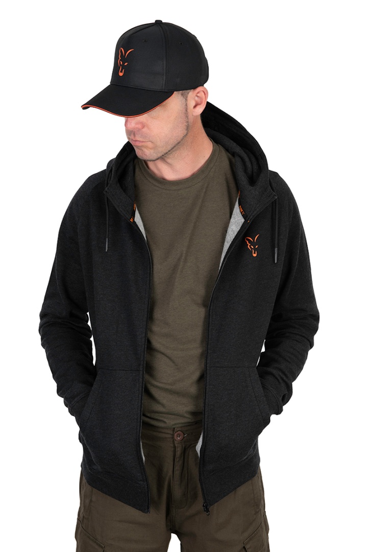 Fox Collection LW Hoody Black & Orange