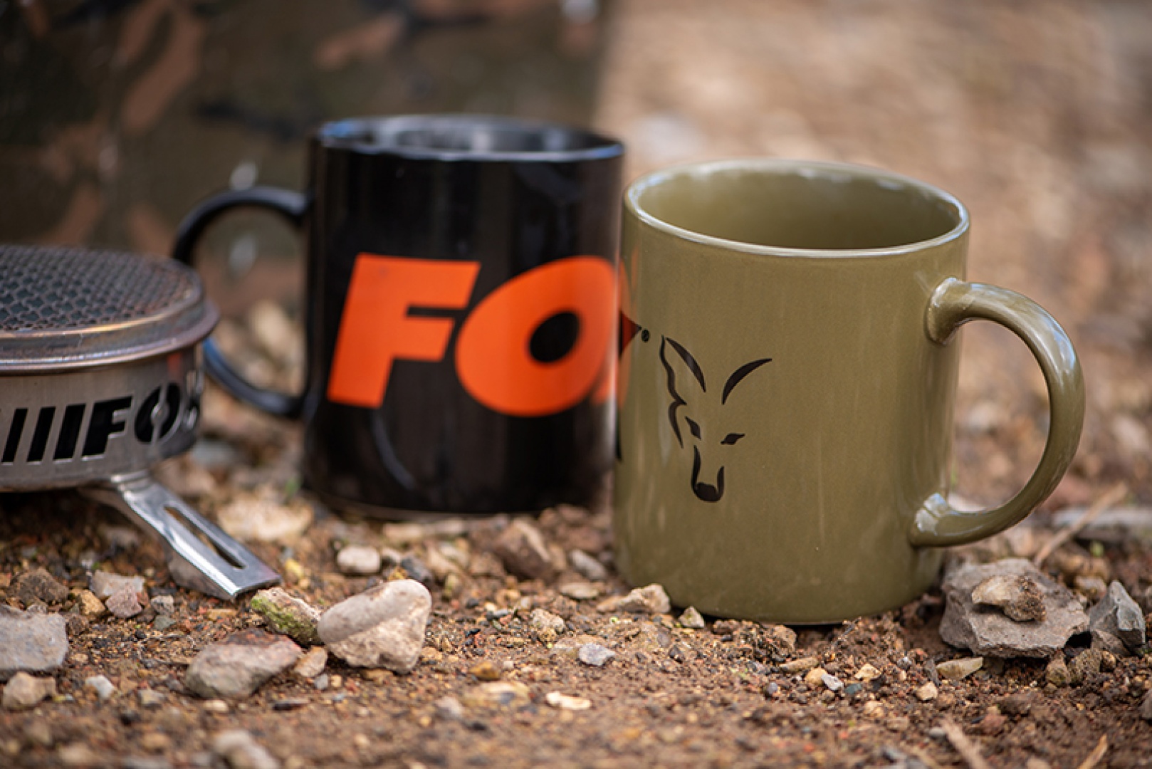 Fox Green & Black Logo Ceramic Mug