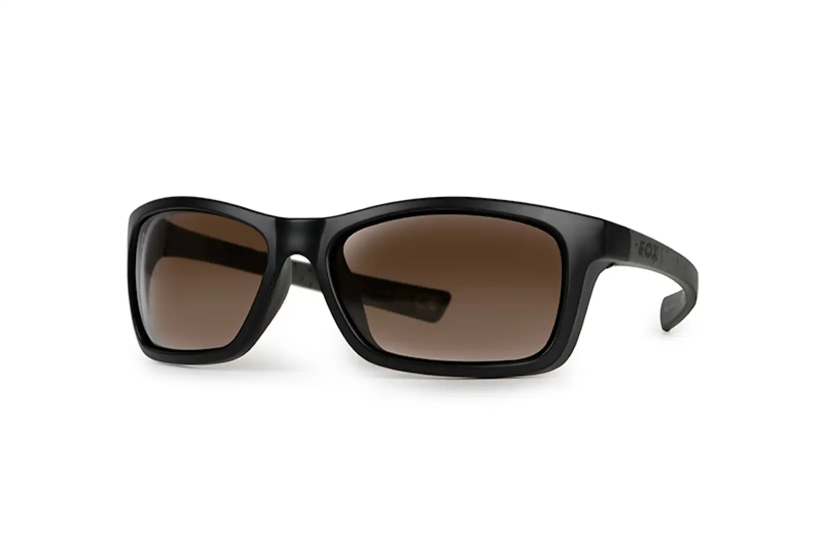 Fox Collection Wraps - Green & Black Sunglasses - Brown Lense