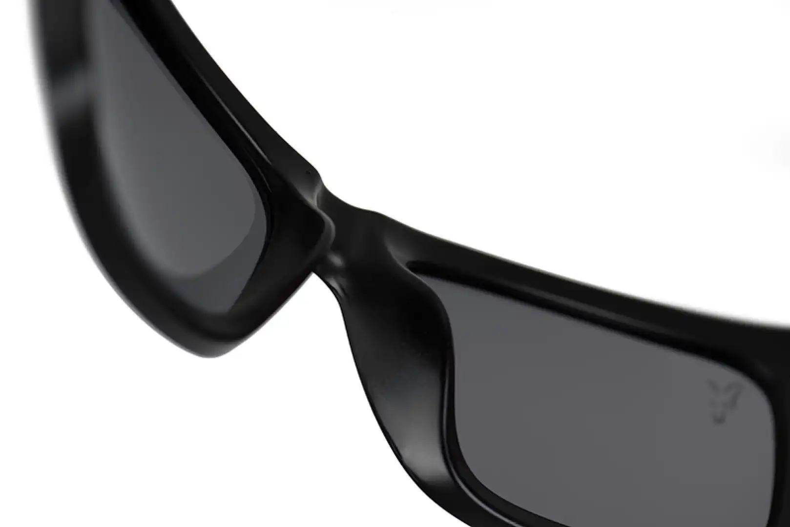 Fox Collection Wraps - Black & Orange Sunglasses - Grey Lense