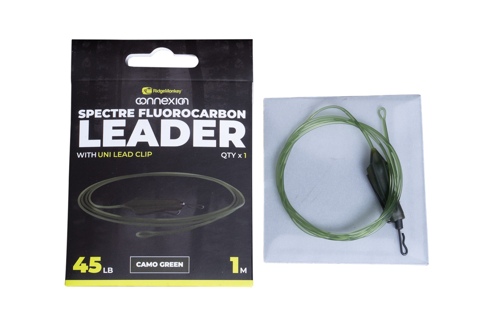 RidgeMonkey Spectre Fluorocarbon Uni Lead Clip Leader