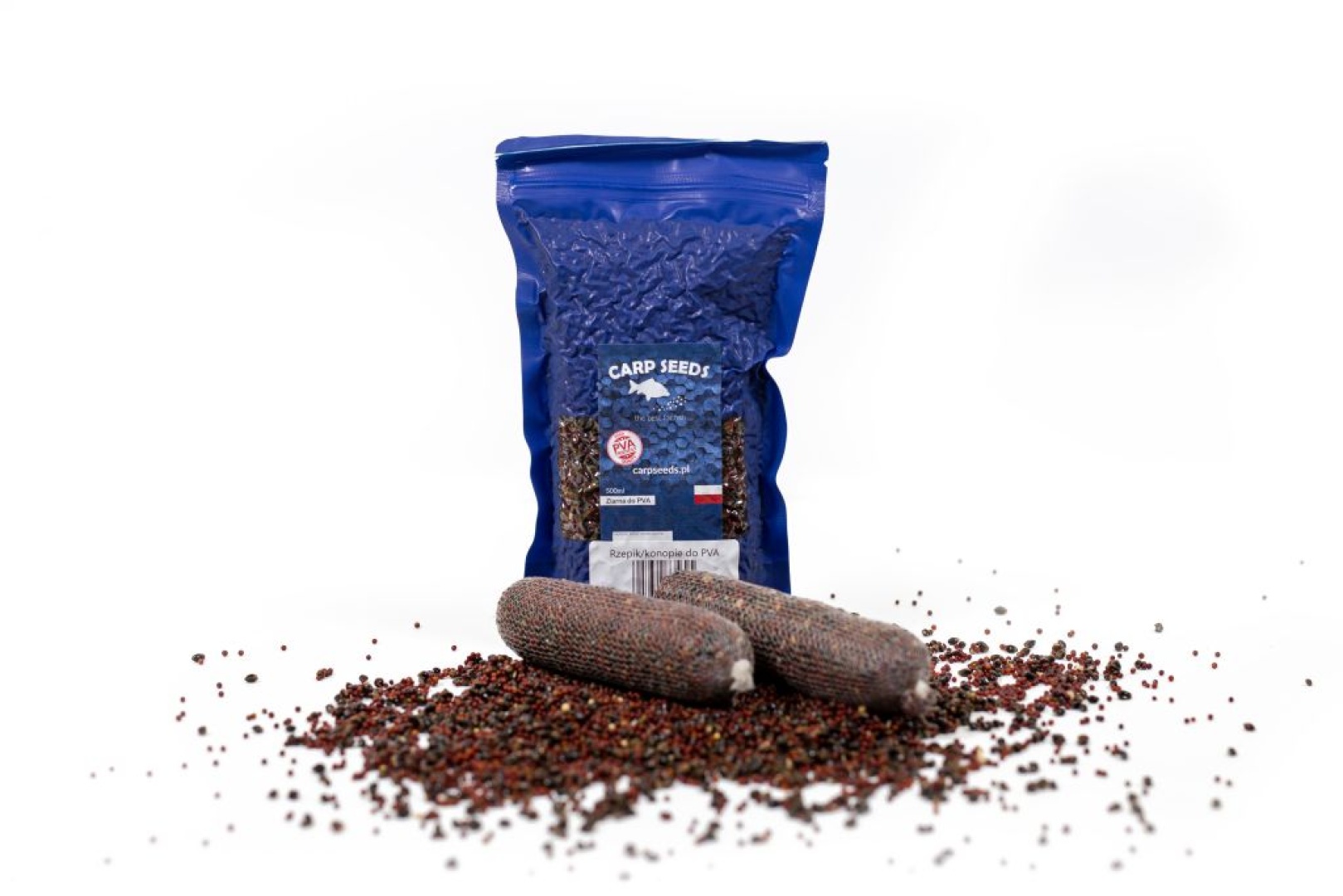 Carp Seeds Mix - Canapa PVA, Lino - Naturale