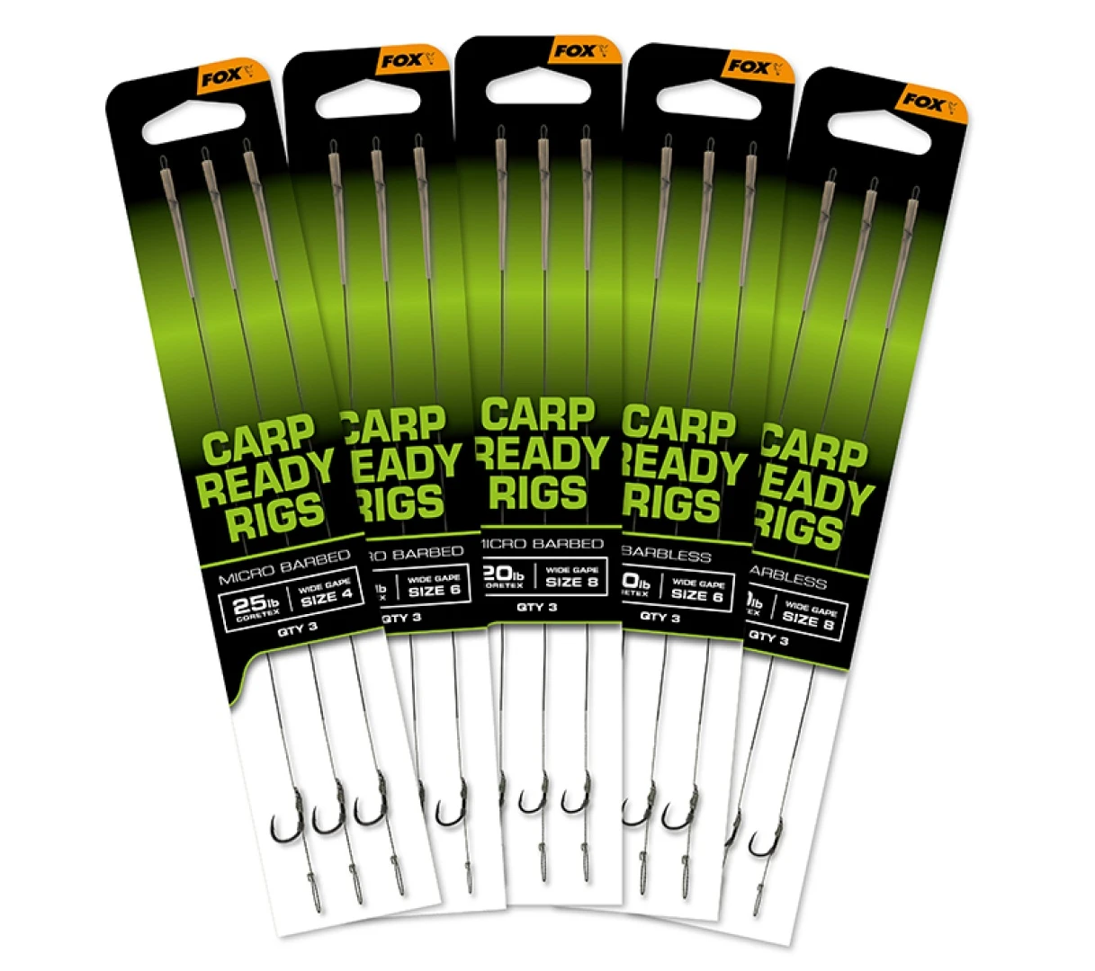 Fox Carp Wide Gape Ready Rigs