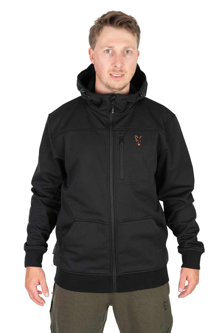 Fox Collection Soft Shell Jacket - Black & Orange 