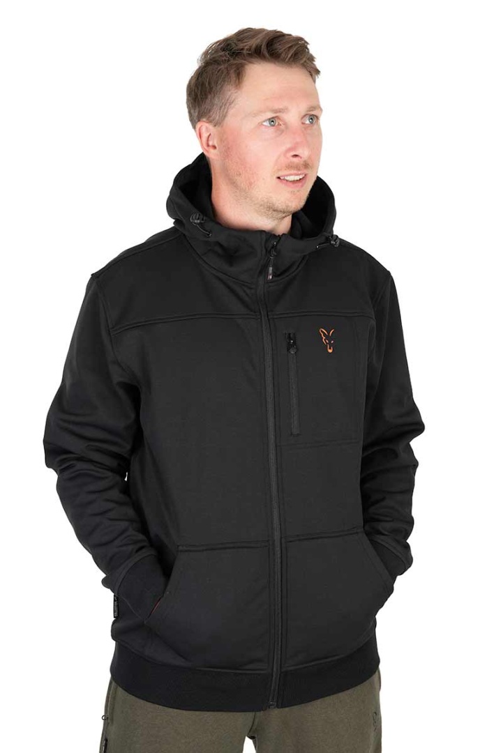 Fox Collection Soft Shell Jacket - Black & Orange 