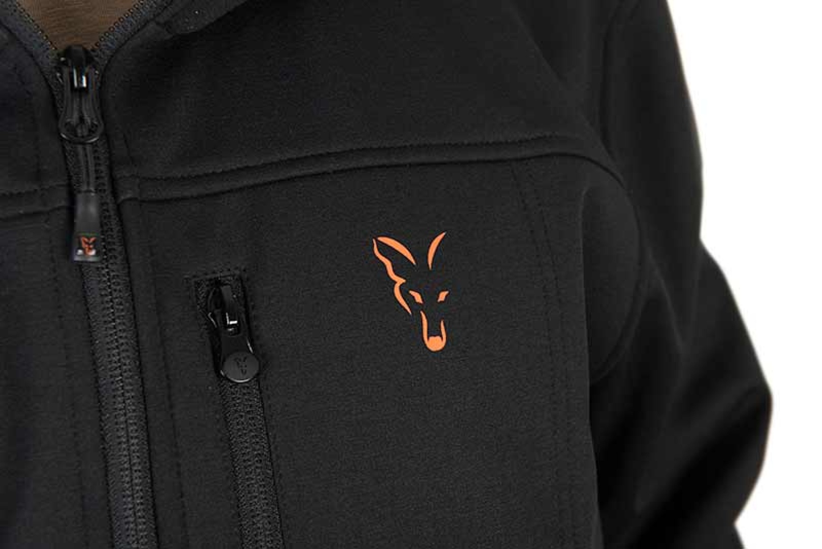 Fox Collection Soft Shell Jacket - Black & Orange 
