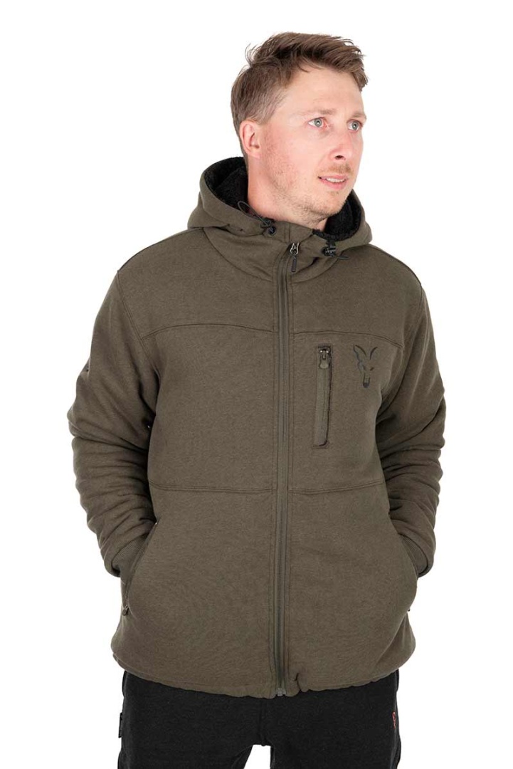 Fox Collection Sherpa Jacket - Green & Black