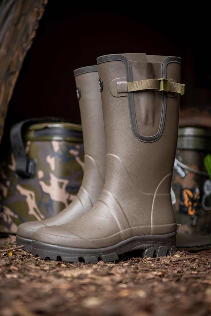 Fox Neoprene Lined CAMO/Khaki Rubber Boots