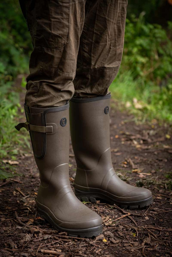 Fox Neoprene Lined CAMO/Khaki Rubber Boots