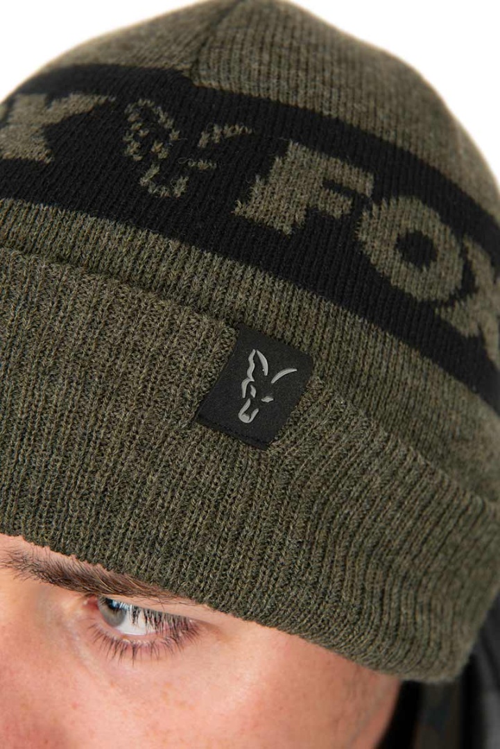 Fox Collection Beanie - Green & Black