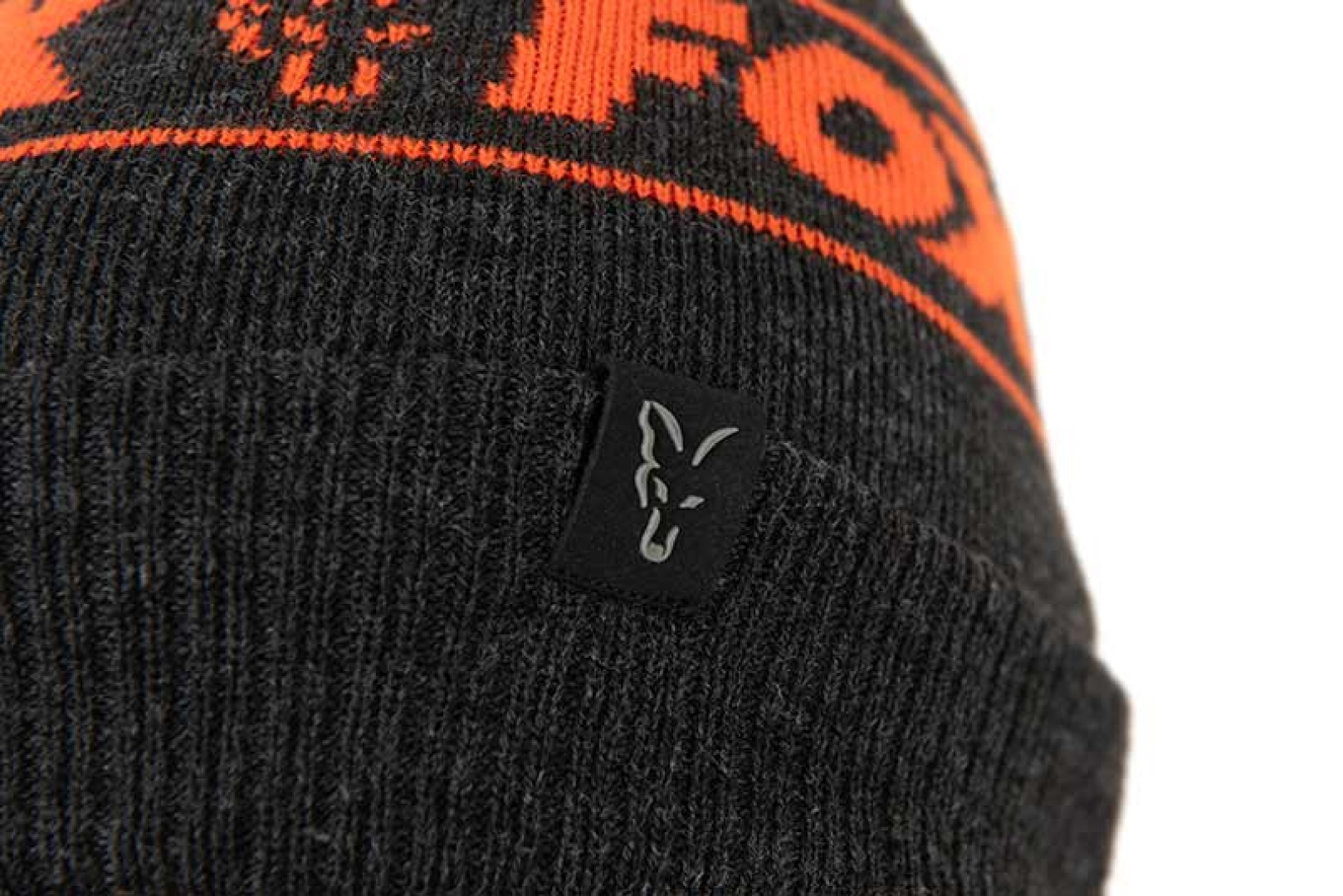 Fox Collection Bobble Hat - Black & Orange