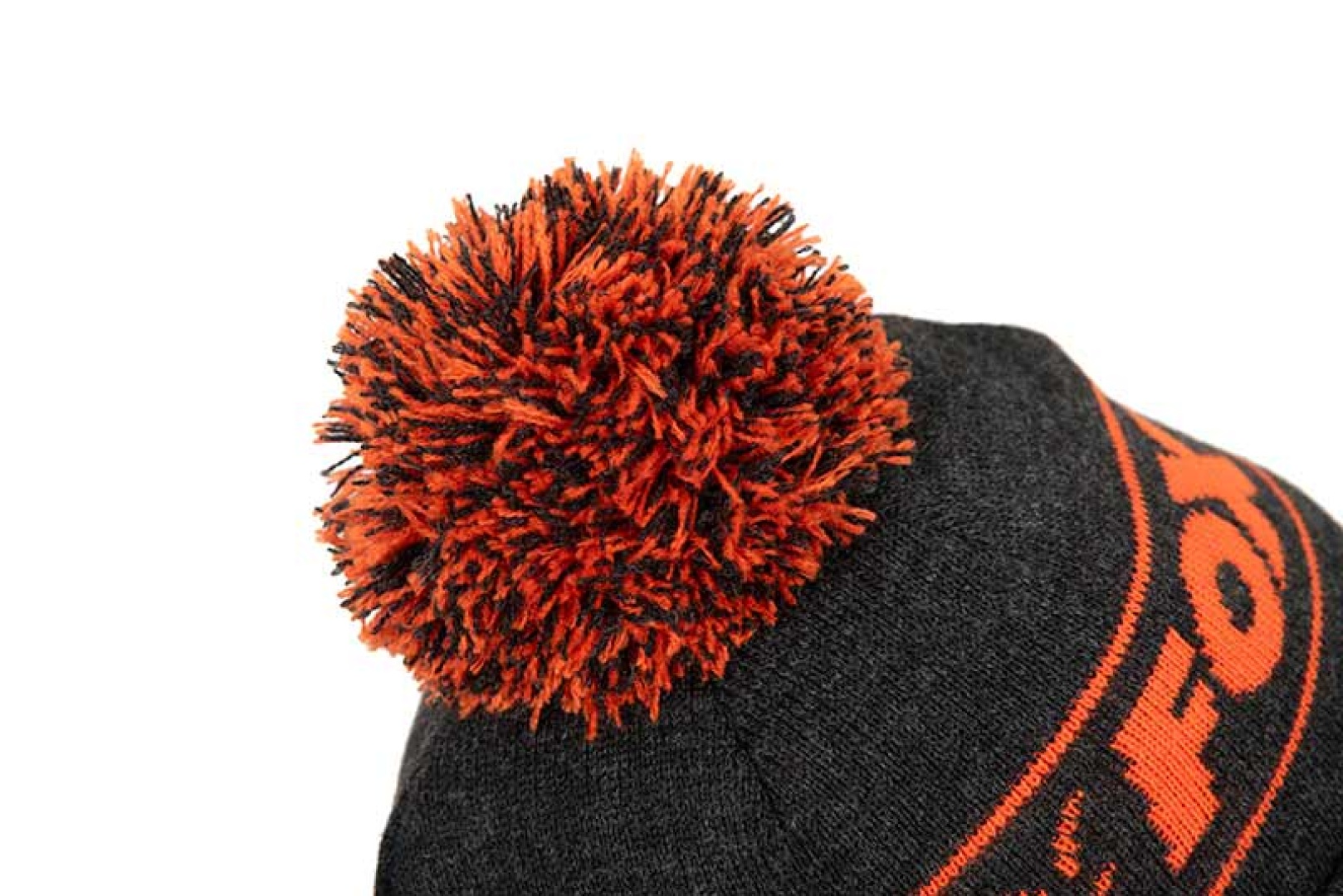 Fox Collection Bobble Hat - Black & Orange