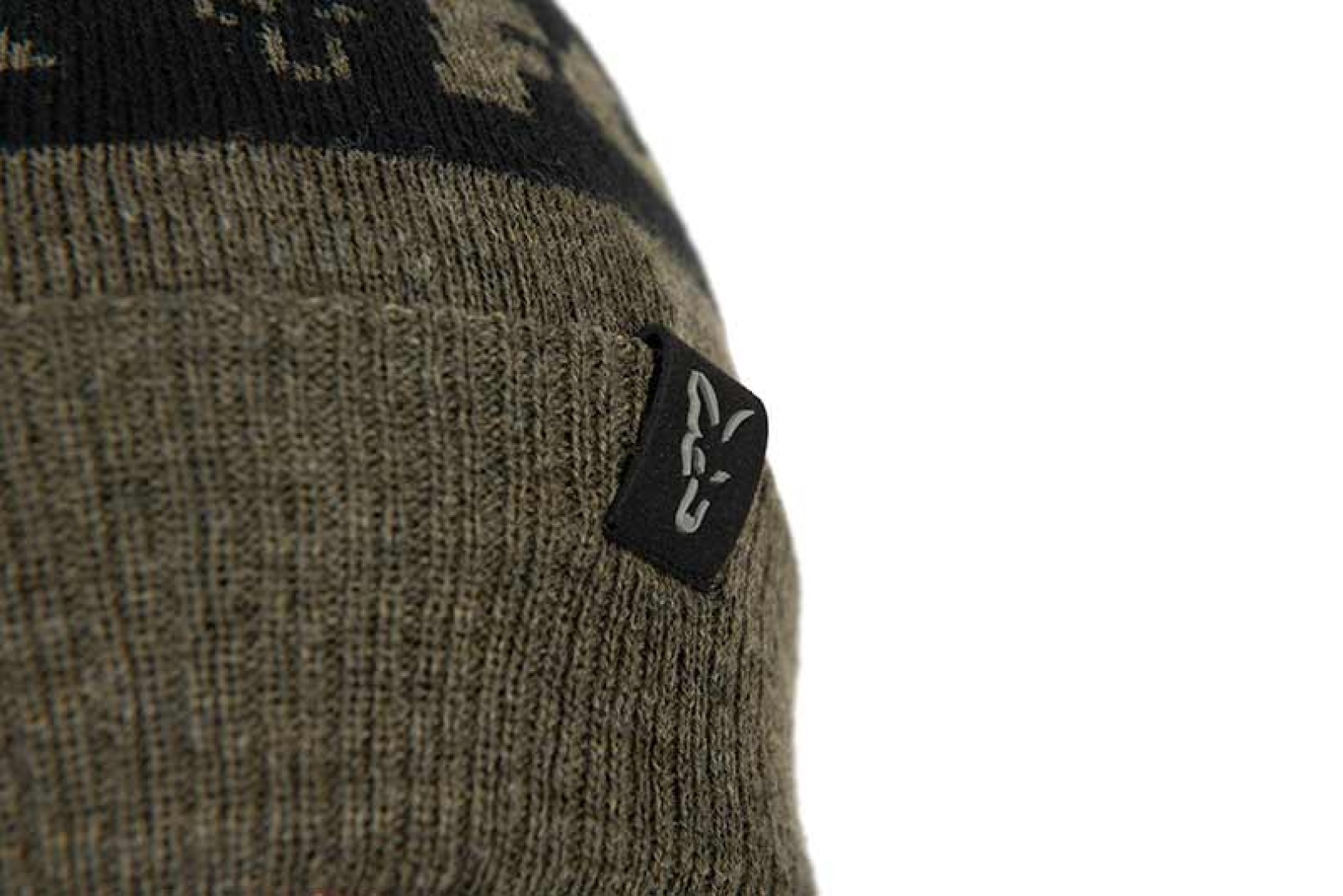 Fox Collection Bobble Hat - Green & Black