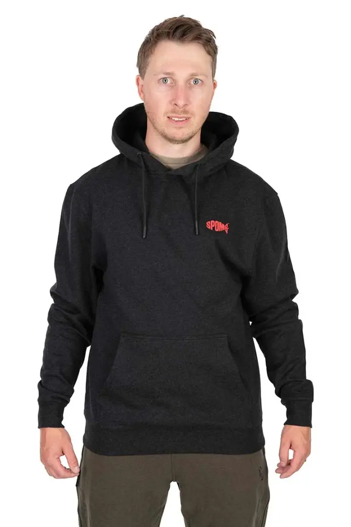 Spomb Black Marl Hoodie Pullover