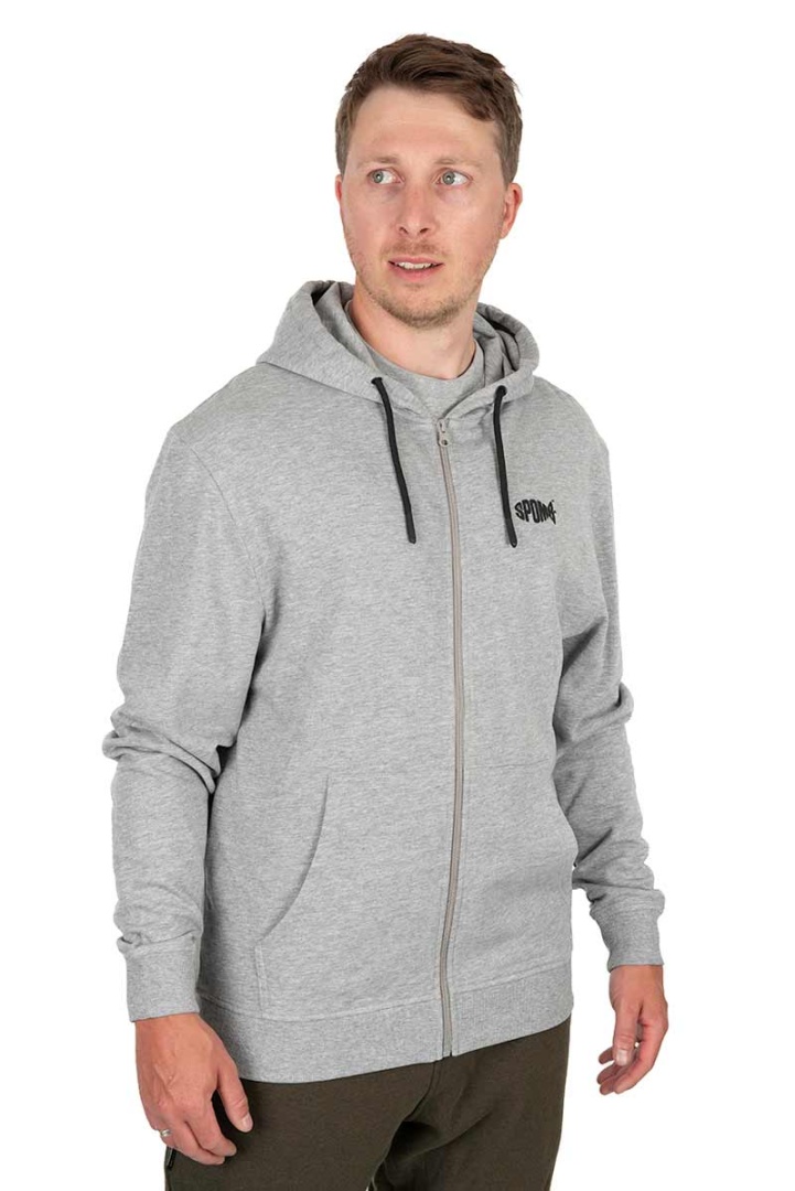 Spomb Grey Hoodie Full Zip 