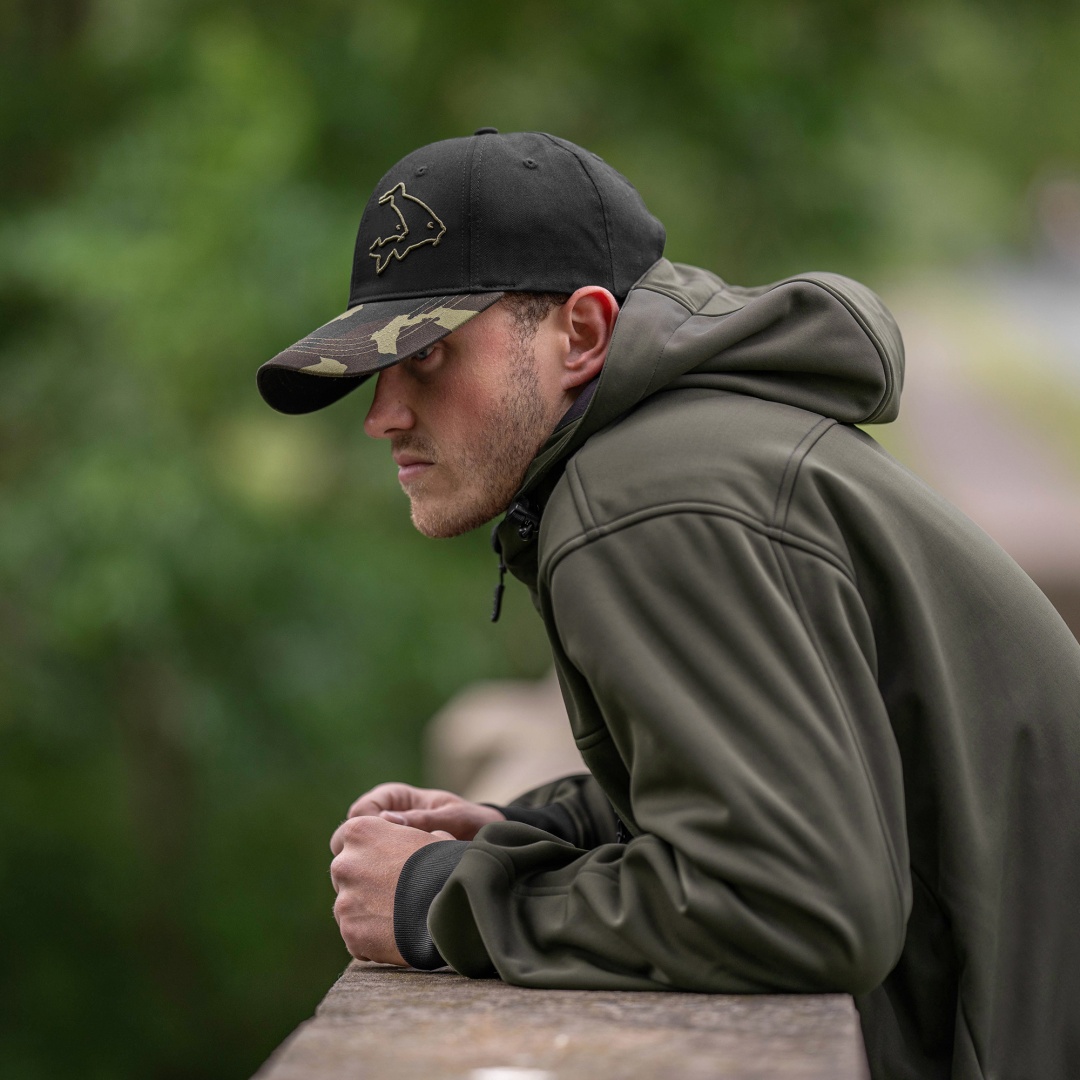 Avid Carp Black and Camo Cap