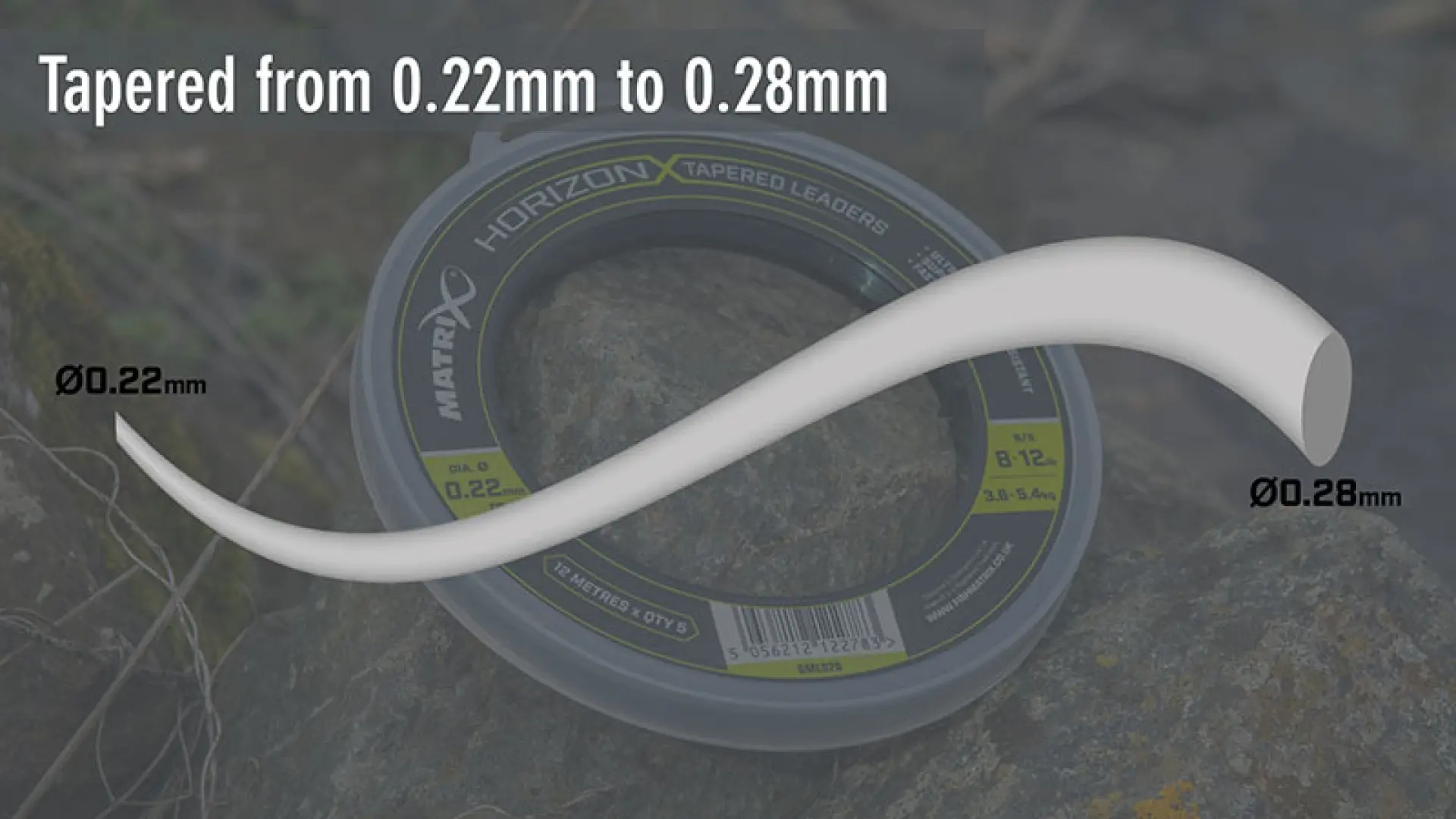 Matrix Horizon X Tapered Shock Leaders - 12m