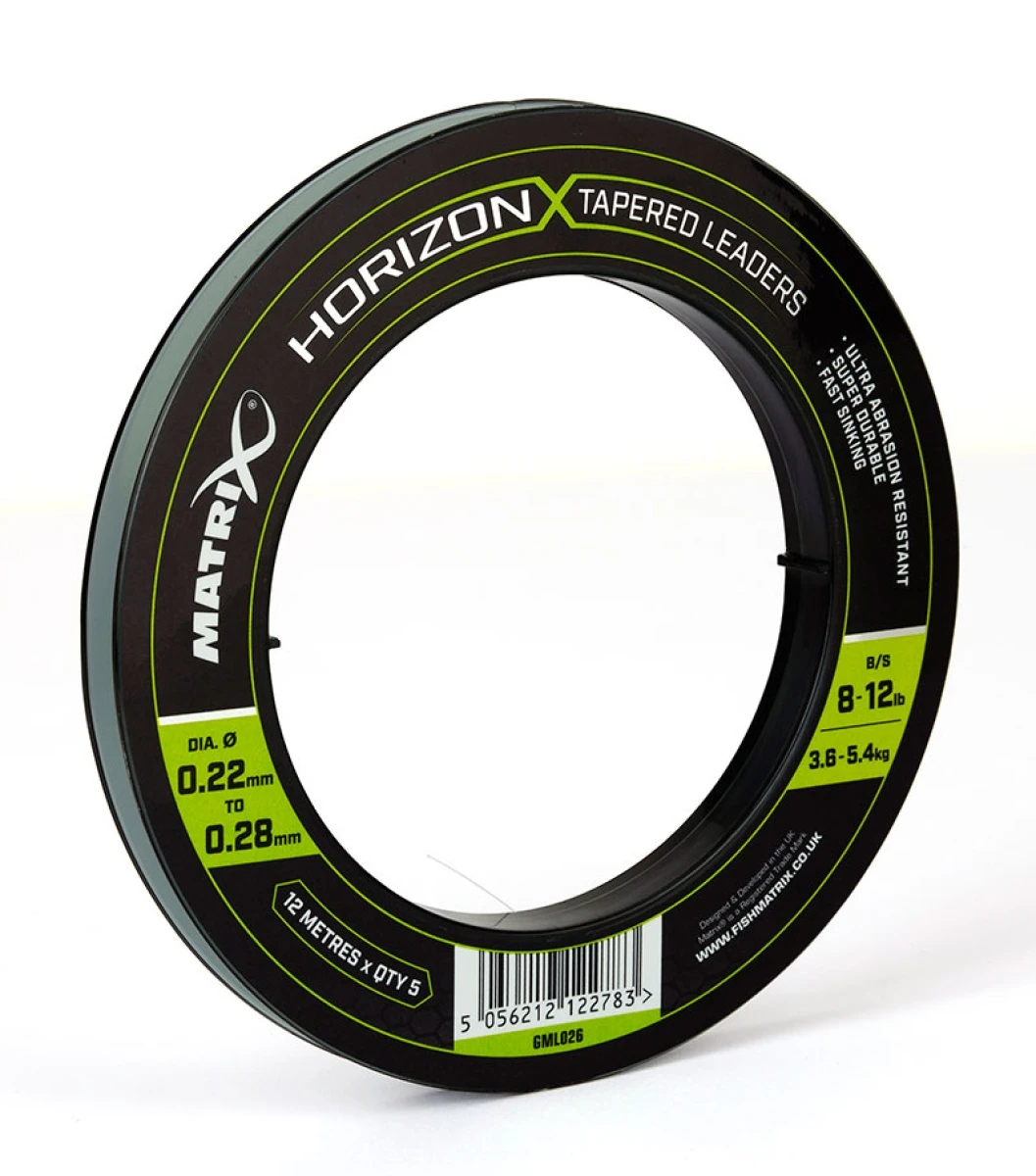 Matrix Horizon X Tapered Shock Leaders - 12m