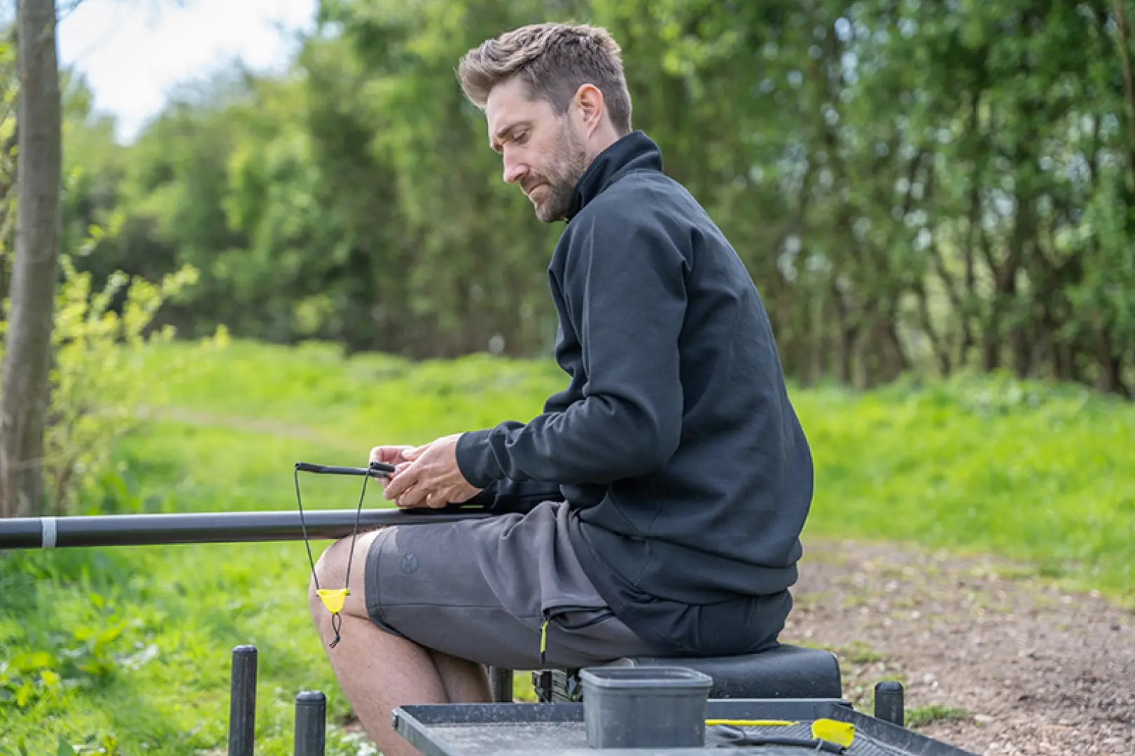 Matrix Joggers Shorts Grey/Lime - Black Edition Range